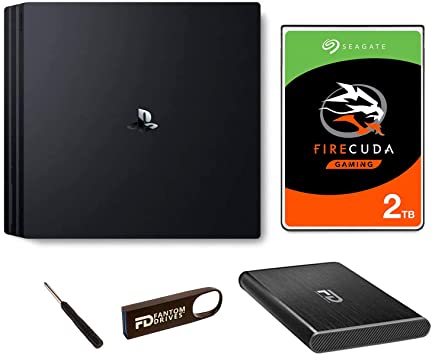Fantom Drives 2TB PS4 SSHD (Solid State Hybrid Drive/SSD HDD) Upgrade Kit Pro - Seagate Firecuda - Compatible with Playstation 4, PS4 Slim, and PS4 Pro