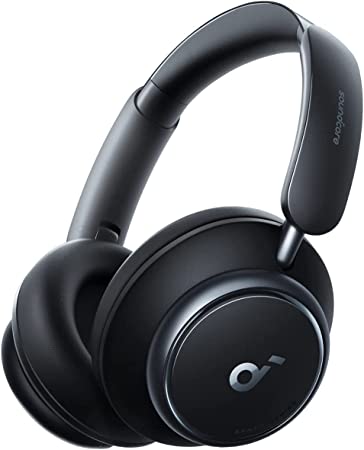 soundcore by Anker Space Q45 Adaptive Noise Cancelling Headphones, Reduce Noise By Up to 98%, Ultra Long 50H Playtime, App Control, Hi-Res Sound with Details, Bluetooth 5.3(Renewed)