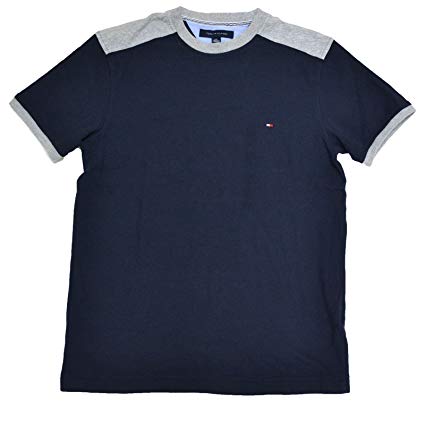 Tommy Hilfiger Wing Tip Crew Neck Short Sleeve Flag Logo T-Shirt