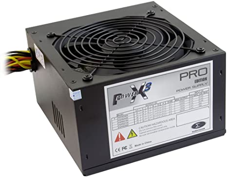 Sumvision Power X3 600W Power Supply 600 Watt PC ATX PSU 2 x SATA, 24Pin