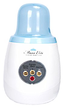 Maxx Elite "Gentle Warm" Smart Bottle Warmer & Sterilizer w/ "Steady Warm" (Blue)