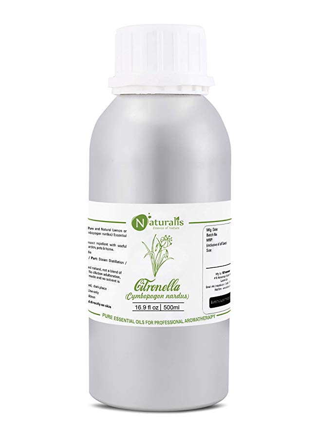 Citronella Essential Oil by Naturalis 100% Pure Natural Essential Oil - 500 ml