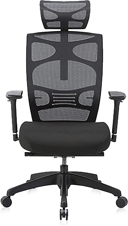 Furniture of America Dez Black Ergonomic Mesh Cushioned Computer Chair