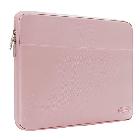 Mosiso Polyester Horizontal Laptop Sleeve Case Bag Cover for 13-13.3 Inch MacBook Pro, MacBook Air, Notebook Computer, Pink