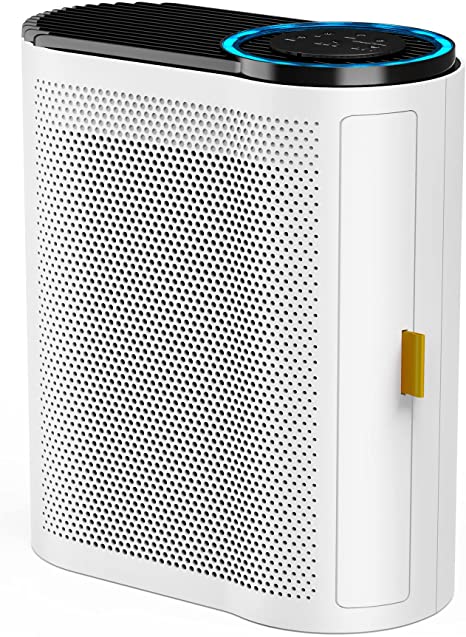 AROEVE Air Purifier for Home CARB up to 300  H13 Ture HEPA Filter with Air Quality Sensors and Auto Function Ultra-Quiet Sleep Mode Air Cleaner for Dust, Pet Dander, Smoke, Pollen for Bedroom and Office