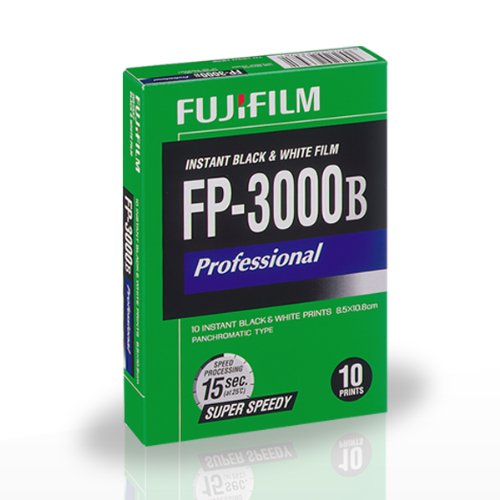 FUJIFILM FP-3000B 3.34 X 4.25 Inches Professional Instant Black and White Film