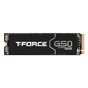 TEAMGROUP T-Force G50 2TB SLC Caching 3D TLC NAND NVMe InnoGrit PCIe Gen4x4 M.2 2280 Gaming SSD with Ultra-Thin Graphene Heat Spreader Read/Write 5000/4500 MB/s TM8FFE002T0C129