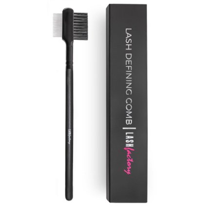 Lash Defining Comb by Lash Factory, Premium Brow Brush and Eyelash Comb