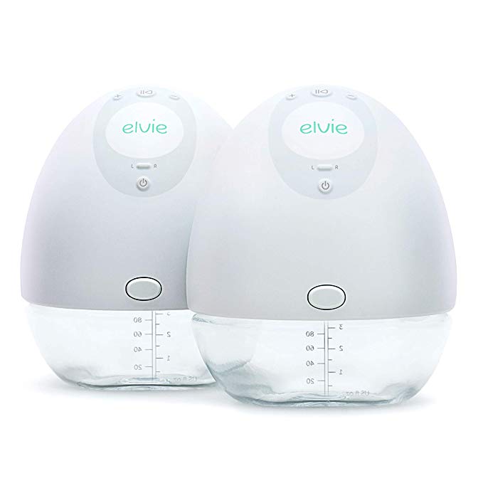 Elvie Pump Double Silent Wearable Breast Pump with App - Electric Hands-Free Portable Breast Pump Perfect for Breastfeeding Mothers