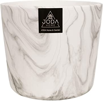 Joda Large Ceramic Plant Pots Indoor, Large Indoor Planter Ceramic Pots for Plants - Matte White Marble Pattern