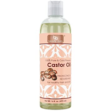 Beauty Aura 100 percent Pure Castor Oil From Best Quality Castor Seeds 16 Fl Oz