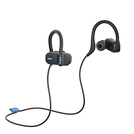 JAM Live Fast Workout Earphones | 30 ft. Bluetooth Range, IP67 Sweat Resistant Earbuds (3 Sizes Included), 12 Hour Battery Life, Hands-Free Calling Black