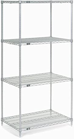 Chrome Wire Shelving, 30"W X 18"D x 74"H