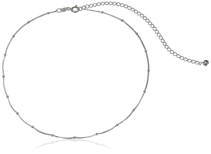 Sterling Silver Twisted Serpentine Chain Necklace (1.2 mm)