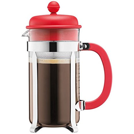 Bodum Caffettiera Coffee Maker - 1.0 L/34 oz, Red