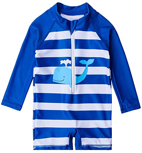 Uideazone Baby Toddler Boys Girls Zipper Rash Guard Swimsuit with UPF 50  One Piece Beach Swimwear Bathing Suits 6-36 Months