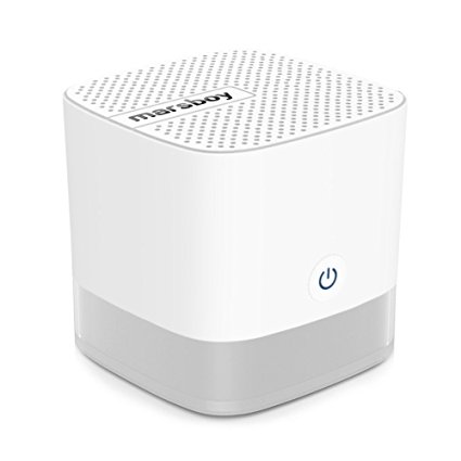 Mini Speaker, Marsboy Ultra Handy Rechargeable Wireless Bluetooth Speakers 4.0 MP3 Hifi Sound, 1800mAh for 12 Hrs Playtime, Compatible with iPhone / iPad / iPod / Smartphones / Tablets / MP3 / Laptop, White