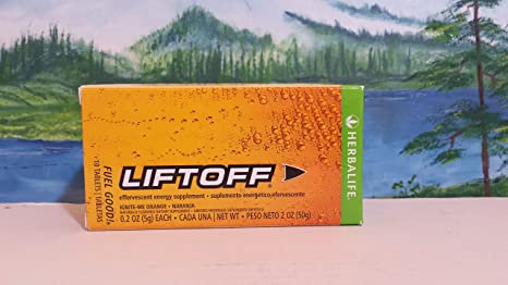Herbalife Liftoff-Energy Drink, Ignite-Me Orange, 10 Tablets