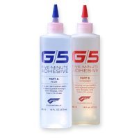 West System G/5 Five-minute Epoxy Adhesive Resin and Hardener, 16 oz Bottle