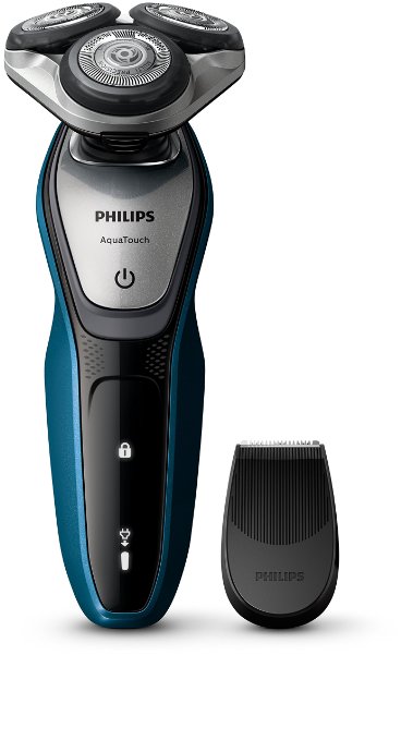 Philips AquaTouch S5420/06, Wet and Dry Men's Electric Shaver with SmartClick Precision Trimmer