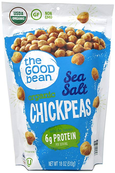 The Good Bean Sea Salt Flavor Crispy Crunchy Chickpeas, 18 Ounce