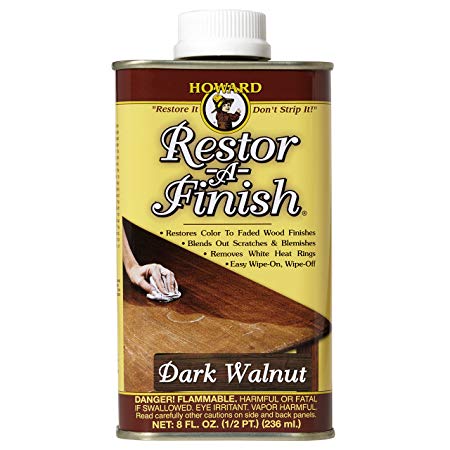 Howard Products RF6008 Restor-A-Finish, 8 oz, Dark Walnut