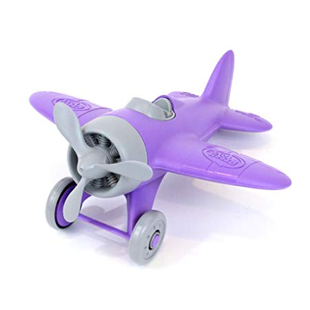 Green Toys Purple Airplane Vehicle Toy, Dark Purple, 8.5"X9"X4.5"