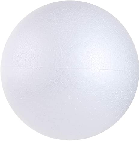 1PCS 7.9 Inch White Foam Balls Polystyrene Craft Balls Styrofoam Balls for Art, Craft, Household, School Projects and Christmas Easter Party Decorations