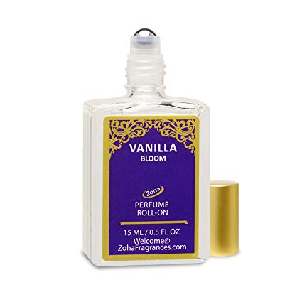 Vanilla Bloom (Roll-On) Vanilla Oil Perfume by Zoha Fragrances, 15ml/0.5fl Oz