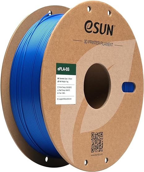 eSUN Super Speedy PLA Filament 1.75mm, 3D Printer Filament Super High Speed PLA for Fast Printing, 1KG Spool (2.2 LBS) 3D Printing Filament for High Speed 3D Printers, Blue