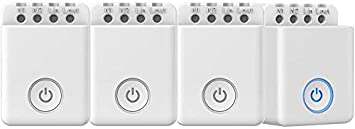 BroadLink Smart Wi-Fi Plug with Night Light, No Hub Required, Control your Devices from Anywhere, Occupies Only One Socket, White (WiFi Switch)
