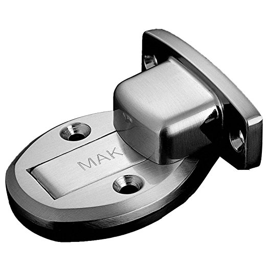 HaloVa Magnetic Door Stop, Stainless Steel Door Holder, Metal Invisible Door Stopper Door Catch Doorstop, No Need to Drill, Silver