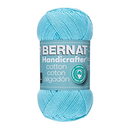 Bernat Handicrafter Cotton Yarn, Solid, 14 Ounce, Robin Egg