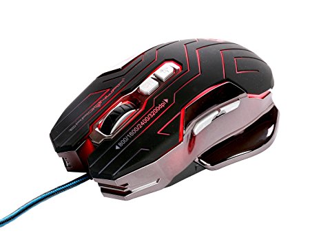 Dragon War ELE G12 3200 DPI Mouse with Auto Reload Function and Mouse Mat