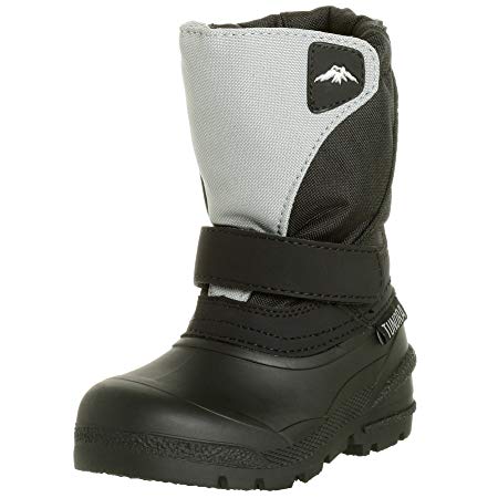 Tundra Quebec Boot (Toddler/Little Kid/Big Kid),Black/Grey,6 M US Toddler
