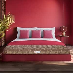 Sleepwell Champ Regular | 5-inch Single Bed Size | Medium Firm Mattress (Brown, 75x72x5)