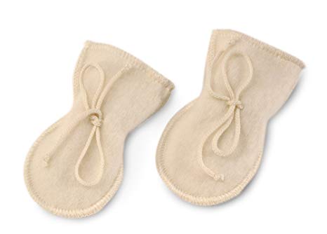 LANACARE Organic Merino Wool Baby Mittens, Natural White, size 86 (1-2 yr)