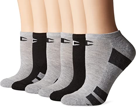 Champion Women's Double Dry 6-Pack Performance No Show Socks