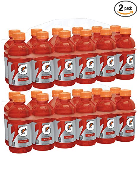 Gatorade Thirst Quencher, Fruit Punch, 12 Ounce Bottles (Pack of 24)