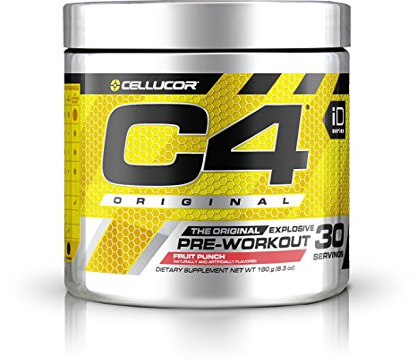 Cellucor C4 Original Explosive Pre-Workout Supplement, Fruit Punch, 6.3 Ounce