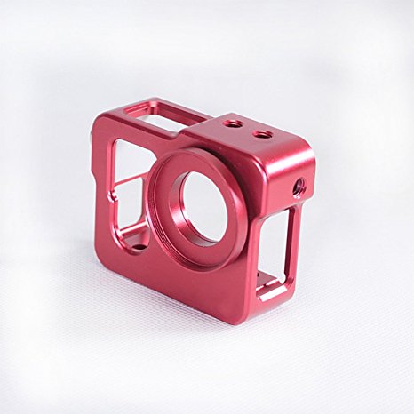 LCtech TM Aluminum Alloy Protective Case Housing Shell Cover Frame w/ Lens Cap for GoPro Hero 4 Camera Mount Accessories Camera Mount Replacement - Red