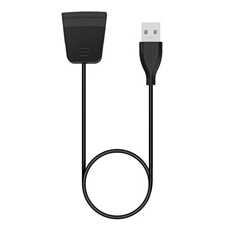 Fitbit Alta HR Charger (55cm/1.8ft ), Kissmart USB Charging Cable Cord Repalcement Charger for Fitbit Alta HR (Black -1.8ft)