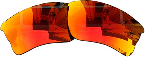 Polarized Lenses Replacement for Oakley Quarter Jacket Sunglasses (Fire red mirror)