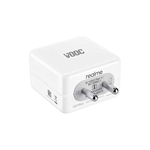 T3S Vooc 30w USB-A TO USB-C Travel Charger Adaptor For Realme Xt, Realme Xt 730G, Realme X2, Realme C12, Realme 6 Pro, Realme Narzo 20A, Realme 7, Realme 7 Pro) (White)