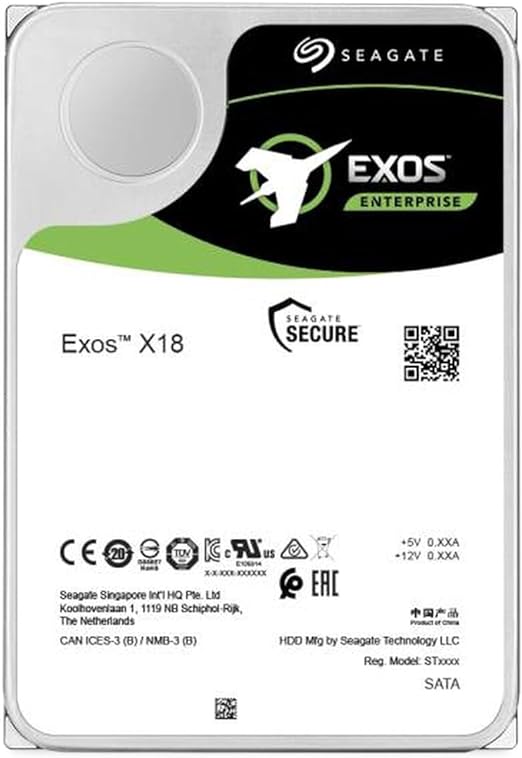 Enterprise C EXOS X18 12TB 3.5IN 7200RPM SAS Helium 512E