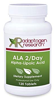 ALA 2/Day  Alpha- Lipoic Acid | Alpha Lipoic Acid 600 mg & Biotin | Water- and Lipid-Soluble Antioxidant Supplement | Helps Maintain Blood Sugar Levels | 120 Tabs