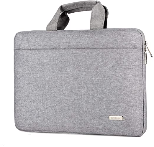 amCase 11.6 to 12 inch Laptop Sleeve Case Compatible with Chromebook,Water Resistant Protective Cover with Handle-Grey