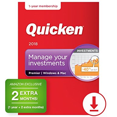 Quicken Premier 2018 – 14-Month Personal Finance & Budgeting Software [PC/Mac Download] – Amazon Exclusive