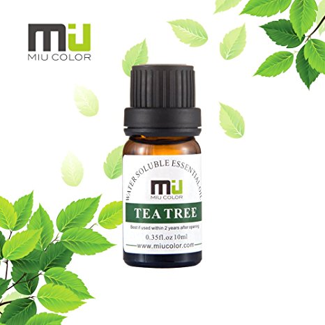 Tea Tree Aromatherapy Essential Oils - 100% Pure Water Soluble with and Therapeutic Grade by MIU COLOR, 10ml