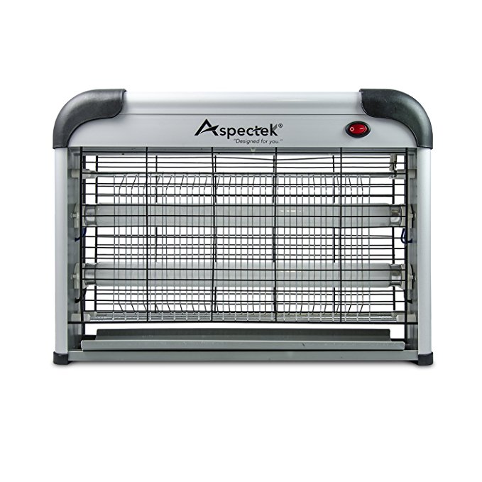 Aspectek - 20W Electronic Bug Zapper - Insect, Fly, Mosquito Killer and Zaps Other Insects Attracted by UV Light